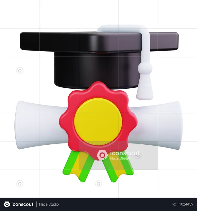 Academic Degree  3D Icon