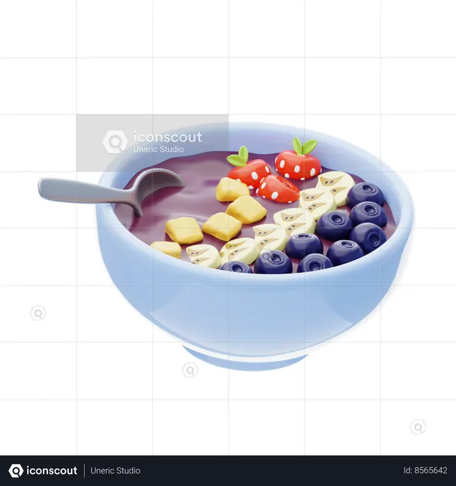 Acai Bowl  3D Icon