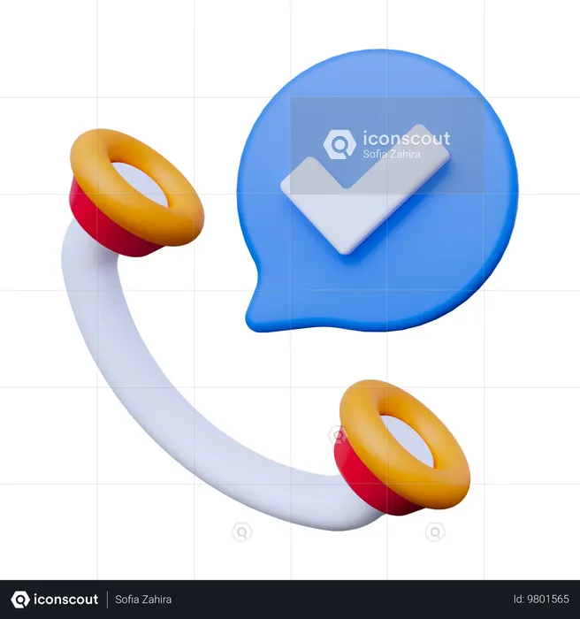 Accept Call  3D Icon