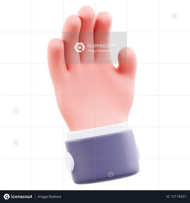 Accept Hand Gesture  3D Icon