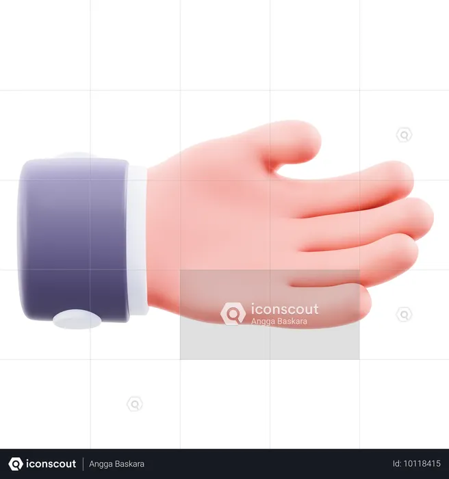 Accept Hand Gesture  3D Icon
