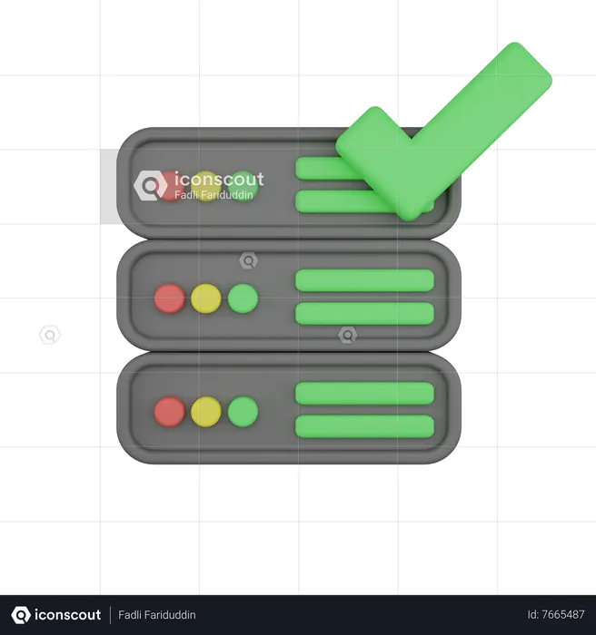 Accept Server  3D Icon