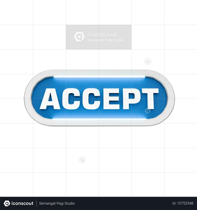 Accepter  3D Icon