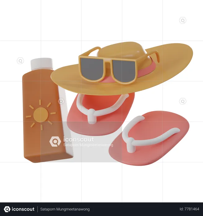 Accesorios de playa  3D Icon