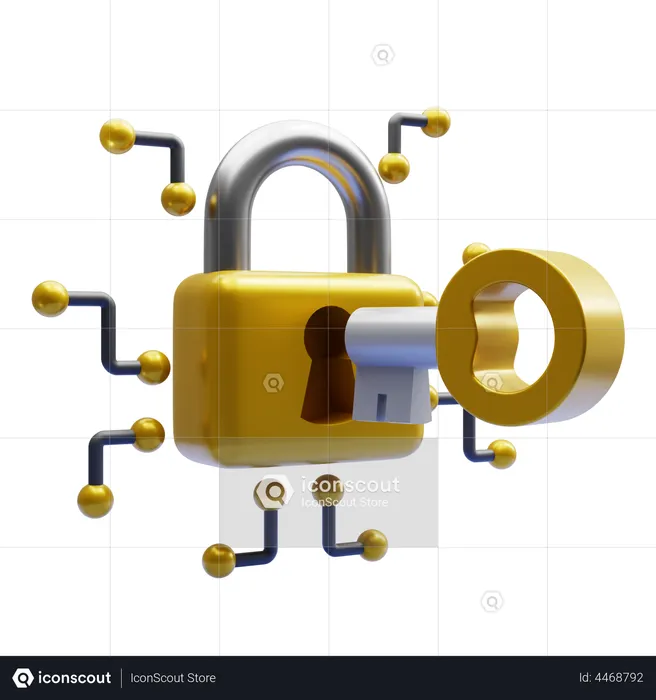 Access Key  3D Icon