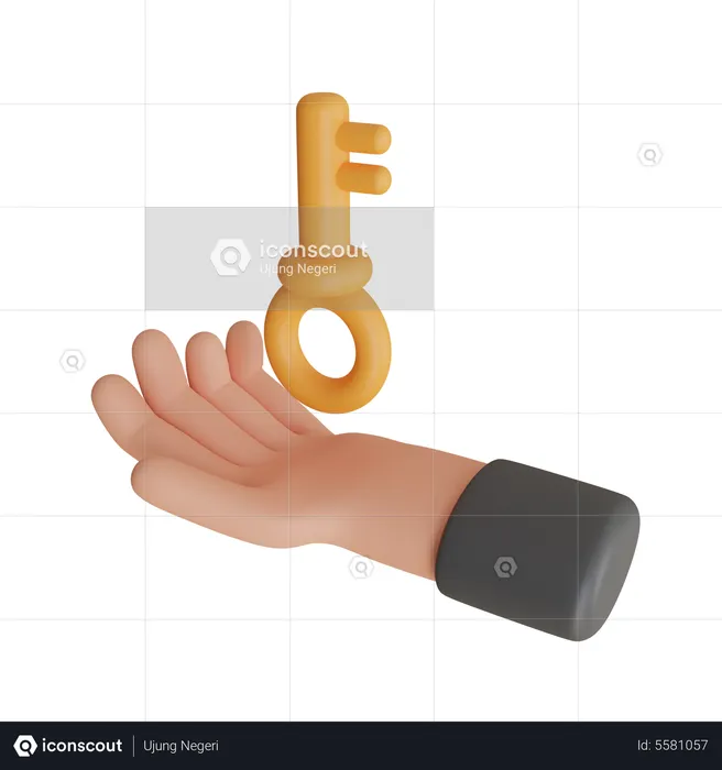 Access Key  3D Icon