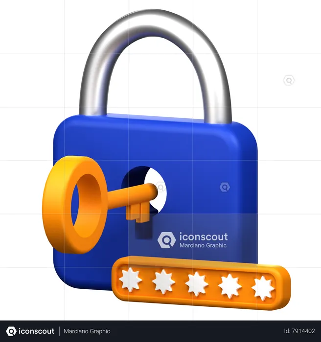 Access Key  3D Icon