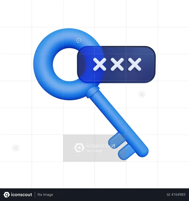 Access Password  3D Illustration