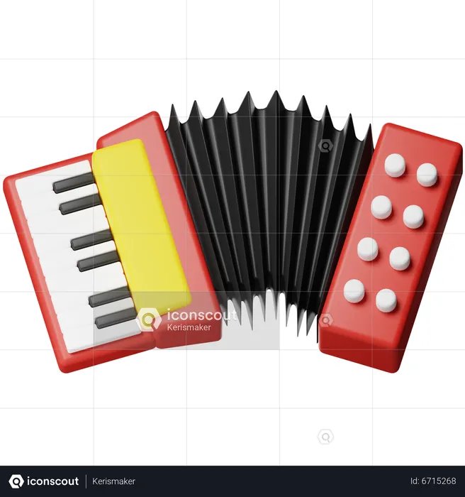 Accordéon  3D Icon