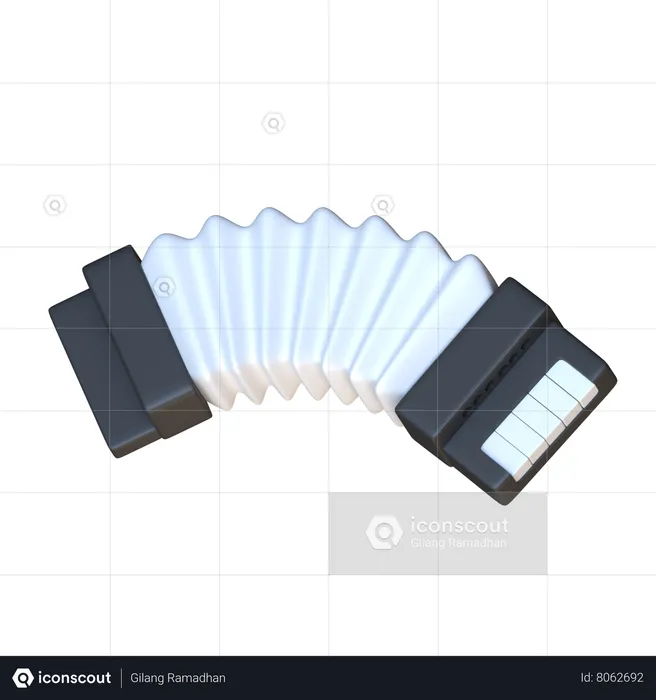 Accordion  3D Icon