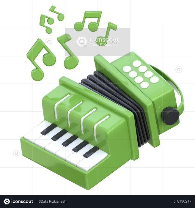 Accordion  3D Icon