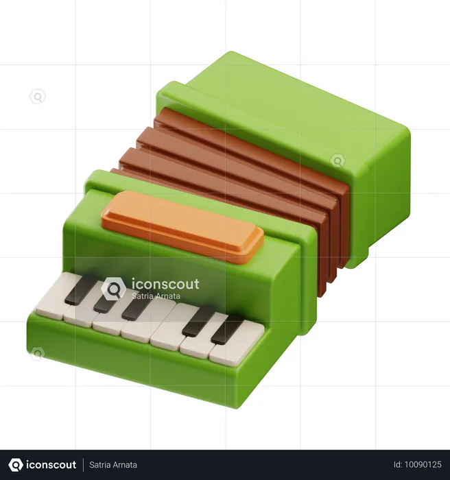 Accordion  3D Icon