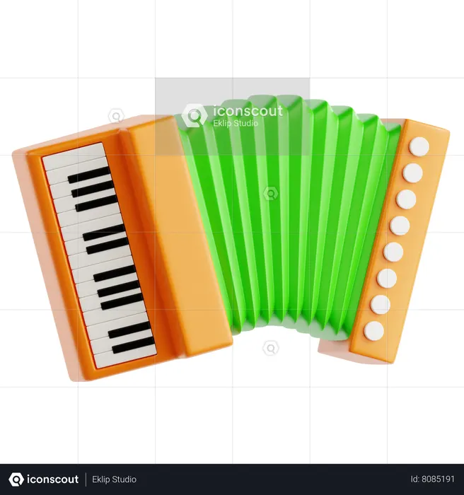 Accordion  3D Icon
