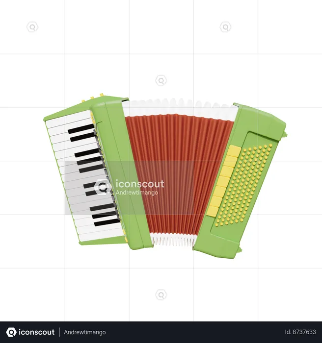 Accordion  3D Icon