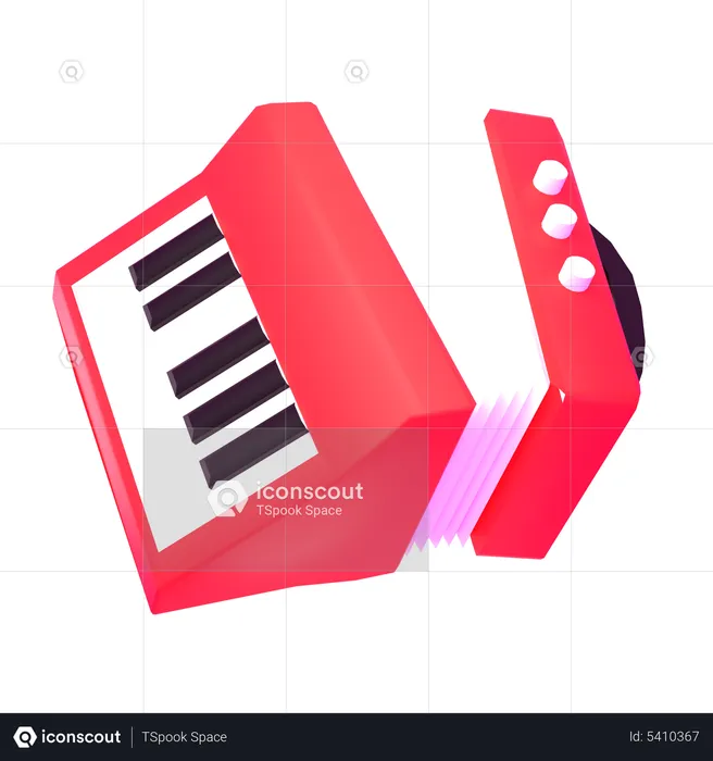 Accordion  3D Icon