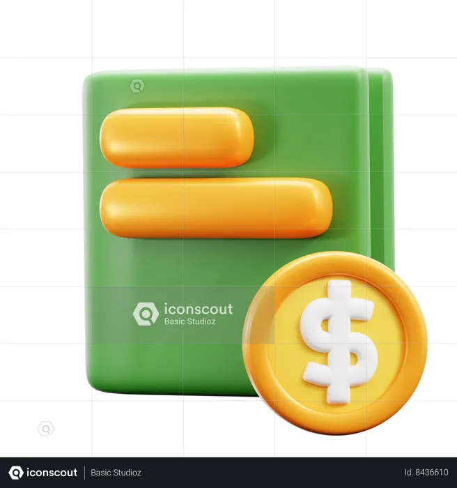 Account Book  3D Icon