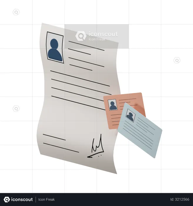 Account Registration Form  3D Illustration