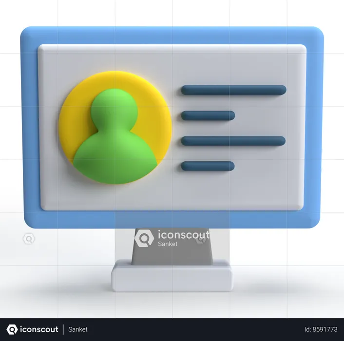 Account User  3D Icon