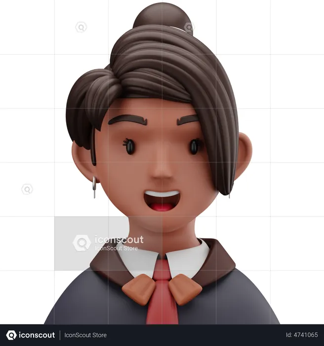 Female Accountant  3D Icon