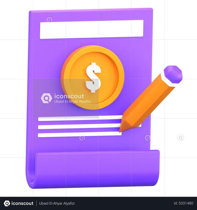 Accounting  3D Icon