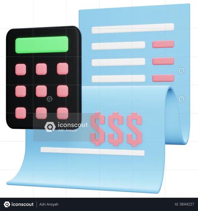 Accounting  3D Illustration