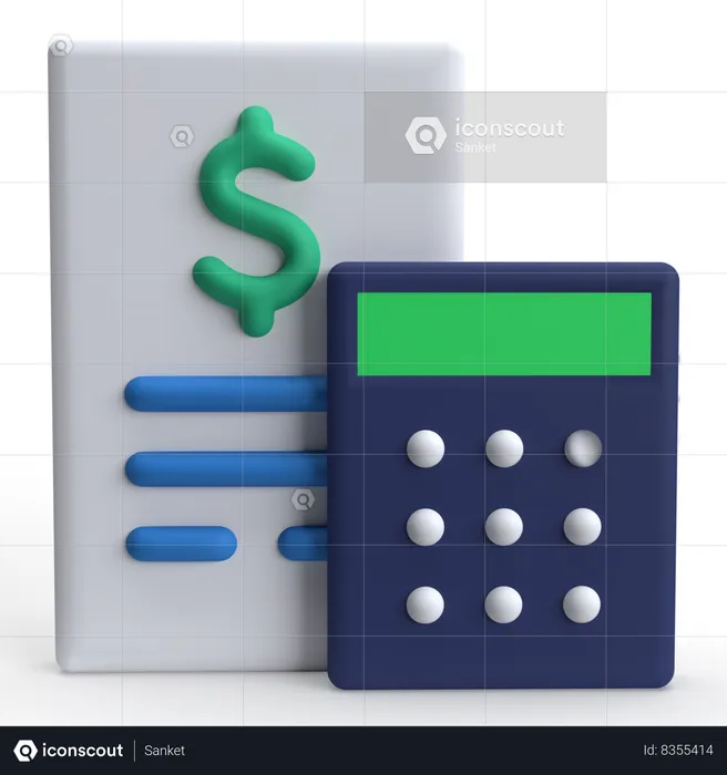 Accounting  3D Icon