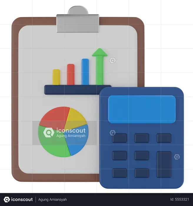 Accounting Analysis  3D Icon