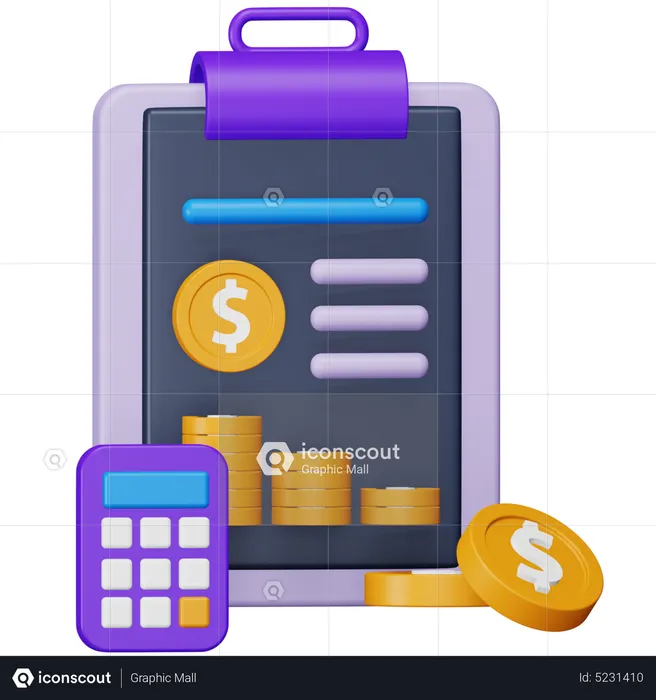 Accounting Analysis  3D Icon