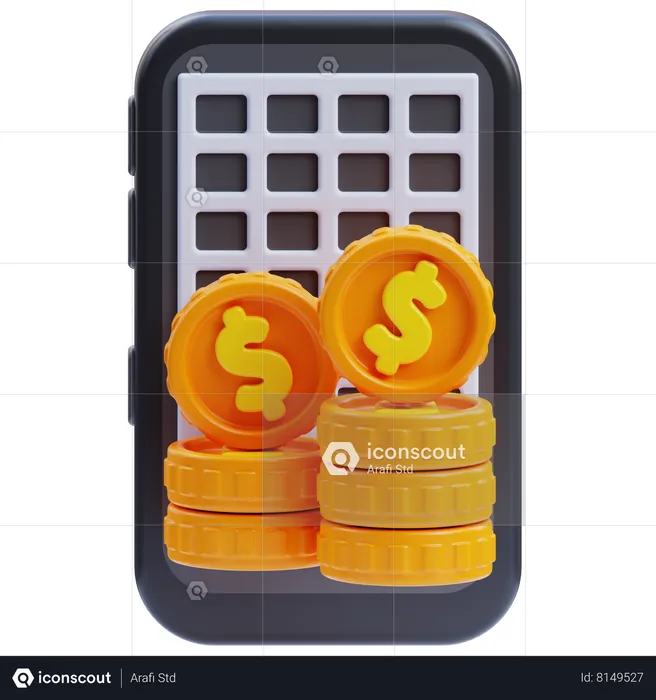 Accounting app  3D Icon