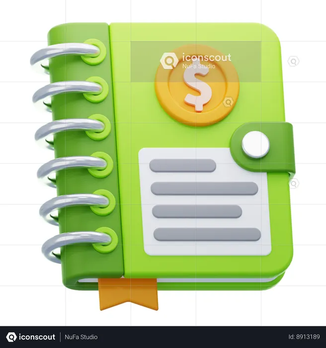 ACCOUNTING BOOK  3D Icon