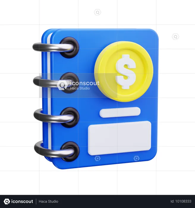 Accounting Book  3D Icon