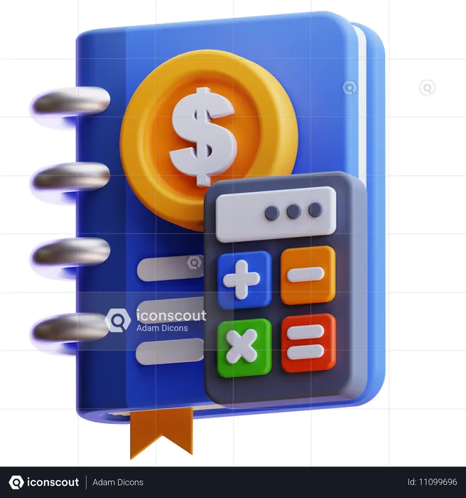 Accounting Book  3D Icon