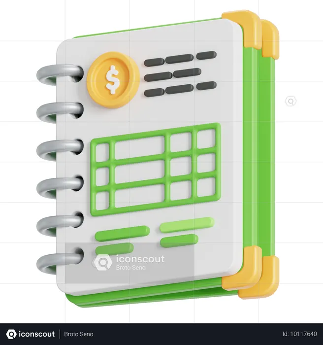 Accounting book  3D Icon