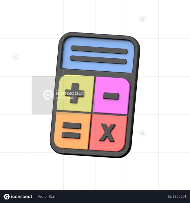 Accounting Calculator  3D Icon