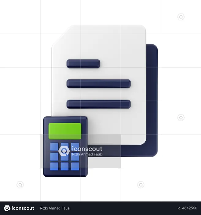 Accounting File  3D Illustration