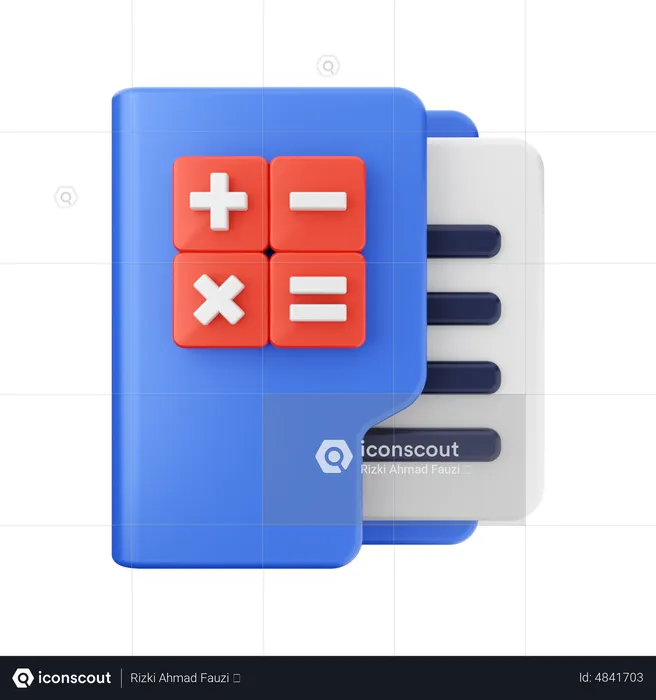 Accounting Folder  3D Icon