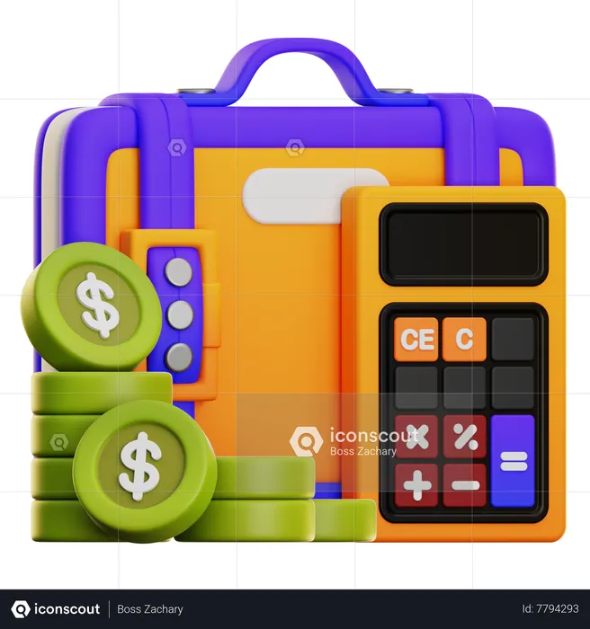 Accounting Job  3D Icon