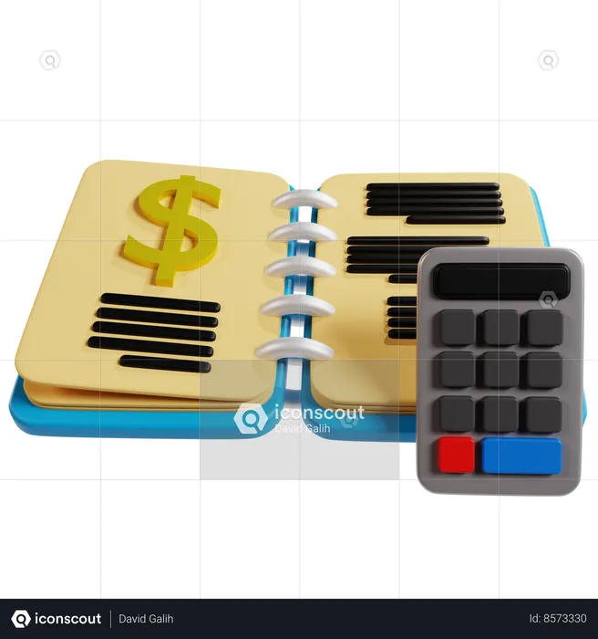 Accounting Ledger Analysis  3D Icon