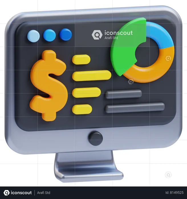 Accounting software  3D Icon