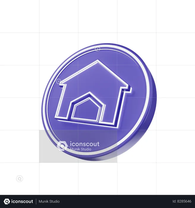 Maison  3D Icon