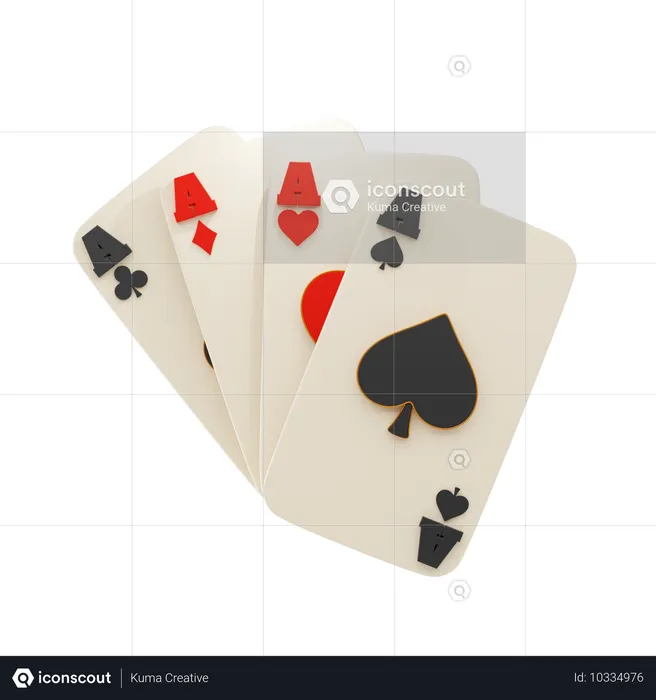 Ace Card  3D Icon