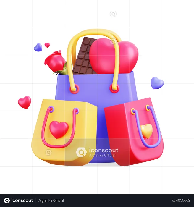 Achats de la Saint-Valentin  3D Icon