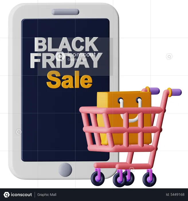 Shopping en ligne  3D Icon