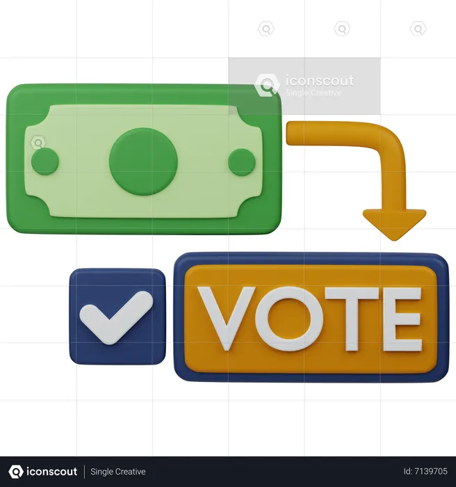 Acheter des votes  3D Icon