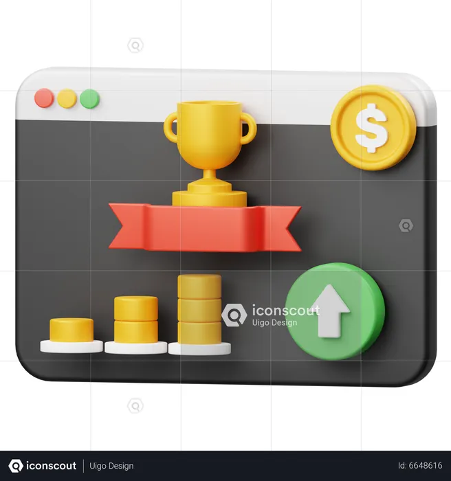 Achievement  3D Illustration