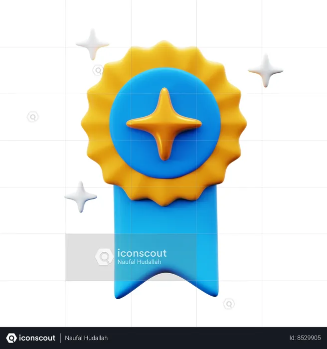 Achievement Badge  3D Icon