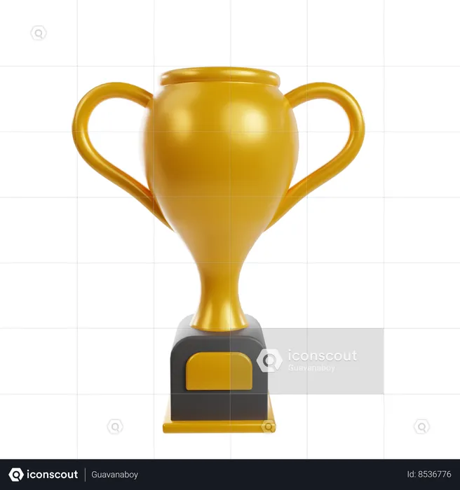 Achieving Trophy  3D Icon