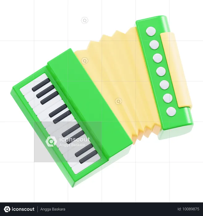 Acordeão  3D Icon
