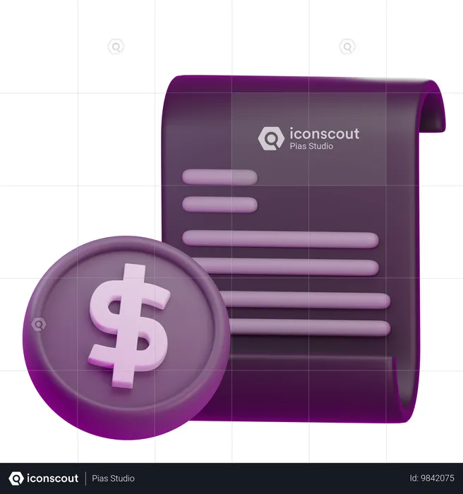 Acordo financeiro  3D Icon