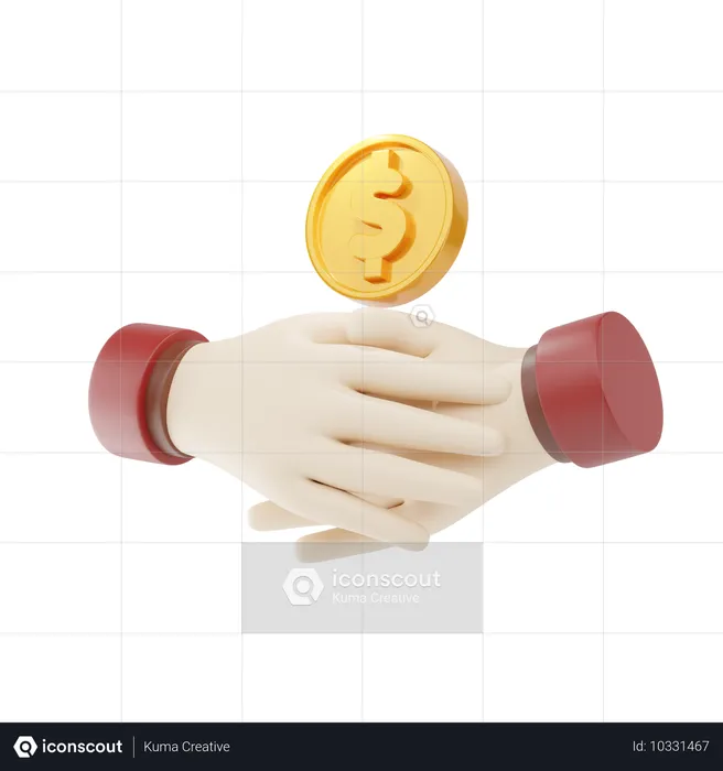 Acordo financeiro  3D Icon